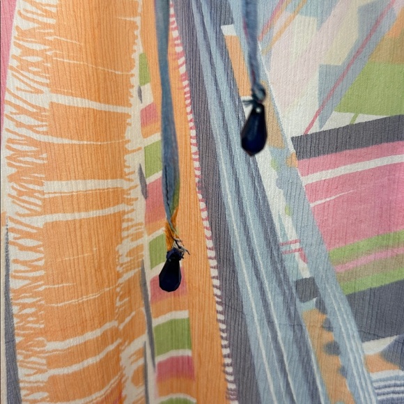 Boston Proper 100% Silk Sheer V Neck Blouse with V Neck Camisole Top Size 12 - Picture 7 of 16